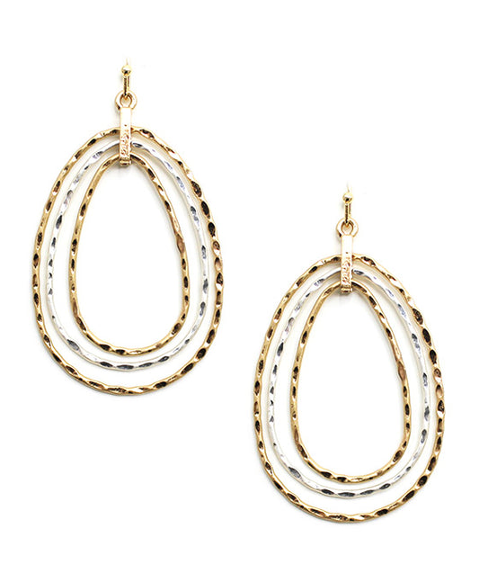 Oval Shape Wire Earring