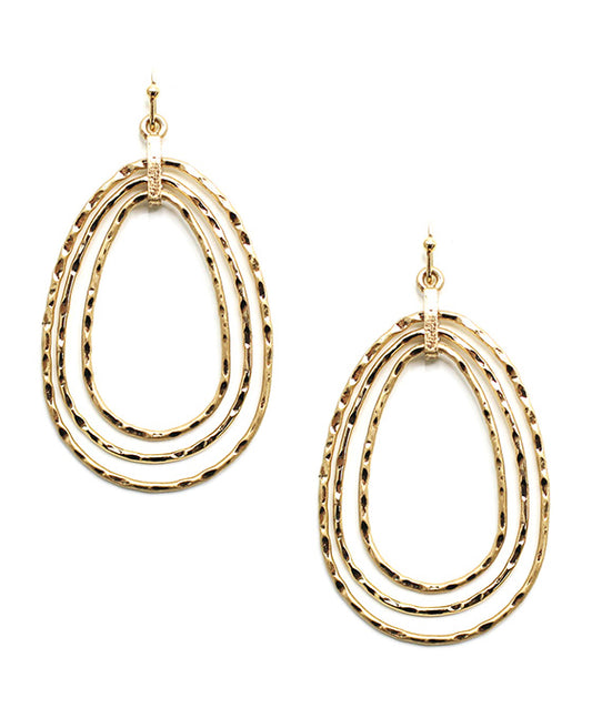 Oval Shape Wire Earring