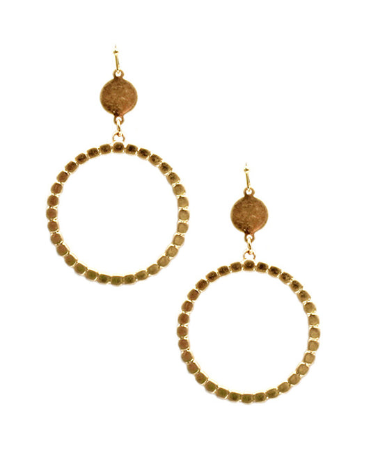 Metal Round Earring