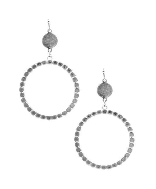 Metal Round Earring