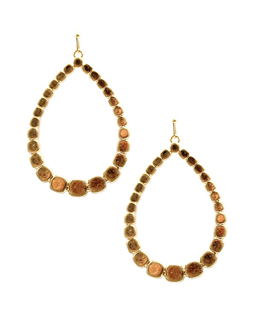 Metal Teardrop Earring