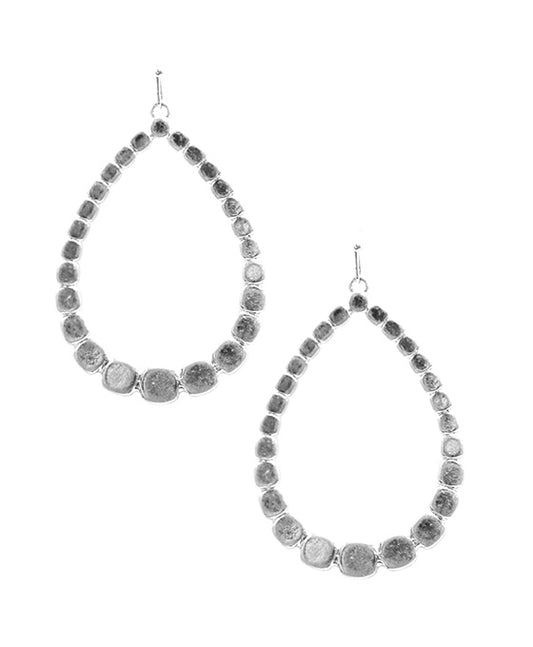 Metal Teardrop Earring