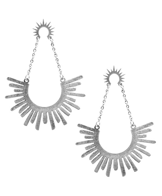 Double Spike Link Earring