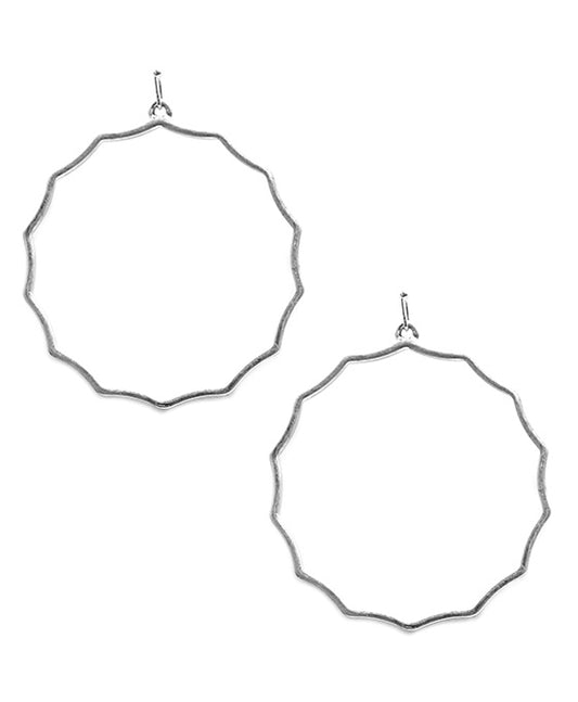 Metal Wire Curved Earring