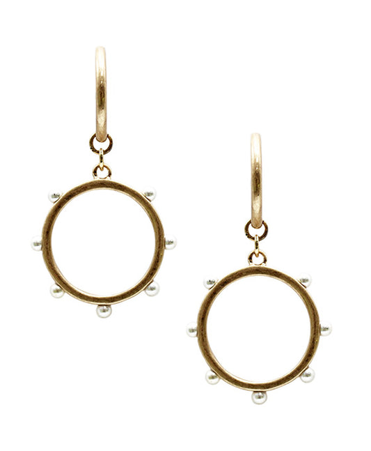 Metal Round Linked Earring