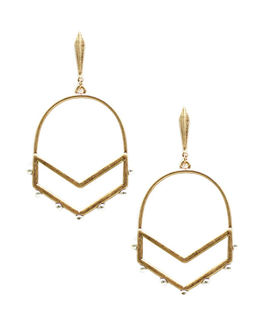 Geo Shape Metal Earring