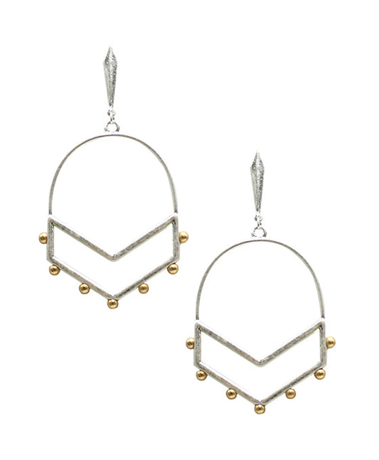 Geo Shape Metal Earring