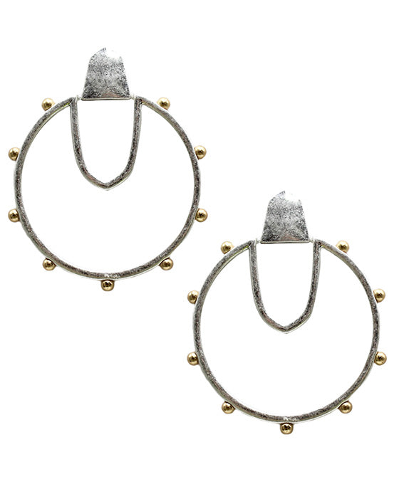Geo Shape Metal Earring