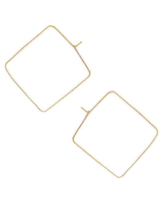 Square Metal Wire Earring
