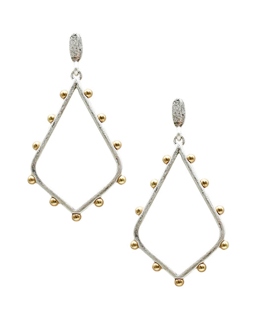 Metal Wire w/ Balls Post Earring