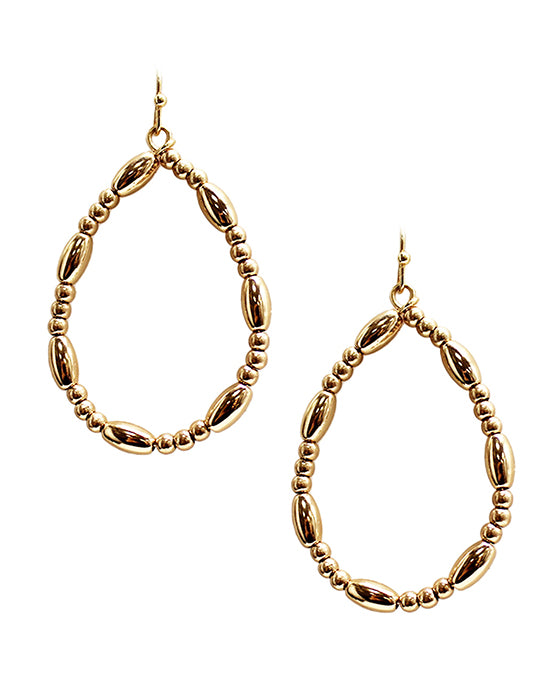 Metal Teardrop Earring