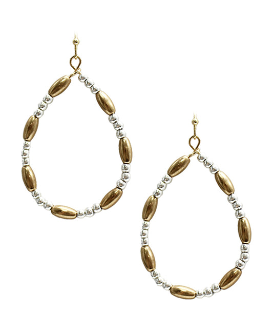 Metal Teardrop Earring