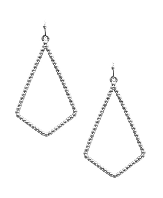 Rhombus Shape Metal Earring