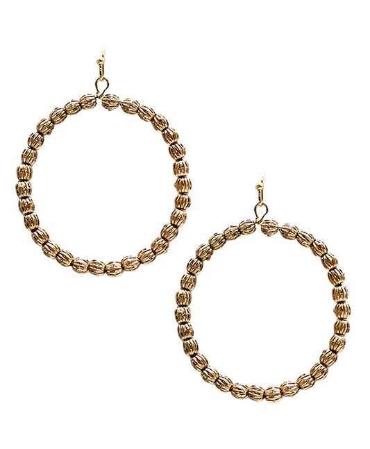 Oval Ball Round Earring