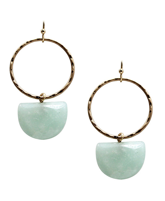 Round Metal w/ Stone
