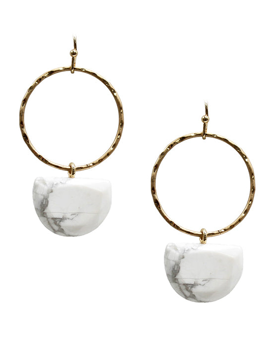 Round Metal w/ Stone