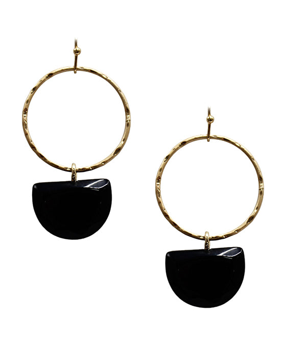 Round Metal w/ Stone