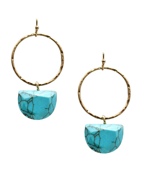 Round Metal w/ Stone