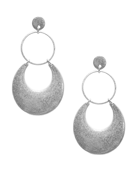Round Drop Post Earring