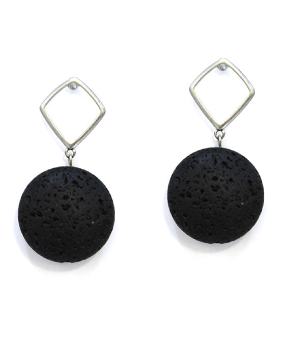 Round Drop Earring