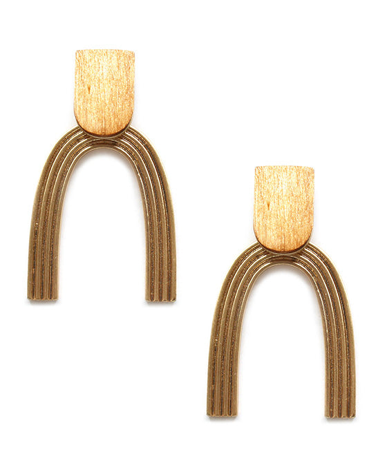 U Shape Post Earring