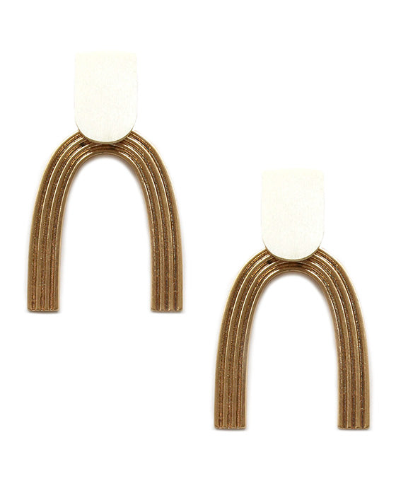 U Shape Post Earring