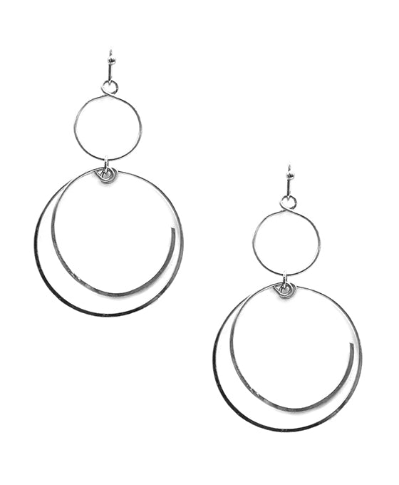 Double Wired Round Earring