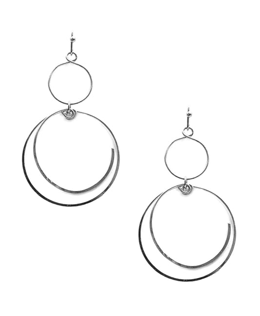 Double Wired Round Earring