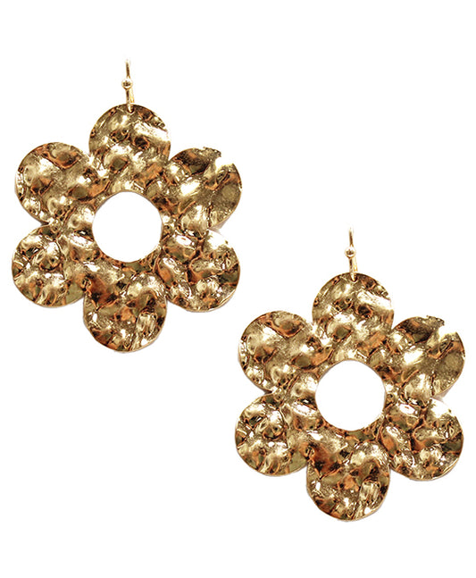 Metal Flower Shape Earring