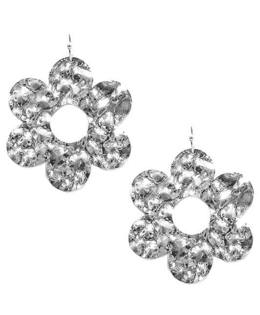 Metal Flower Shape Earring