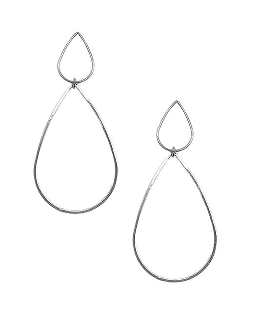 Double Teardrop Wire Earring