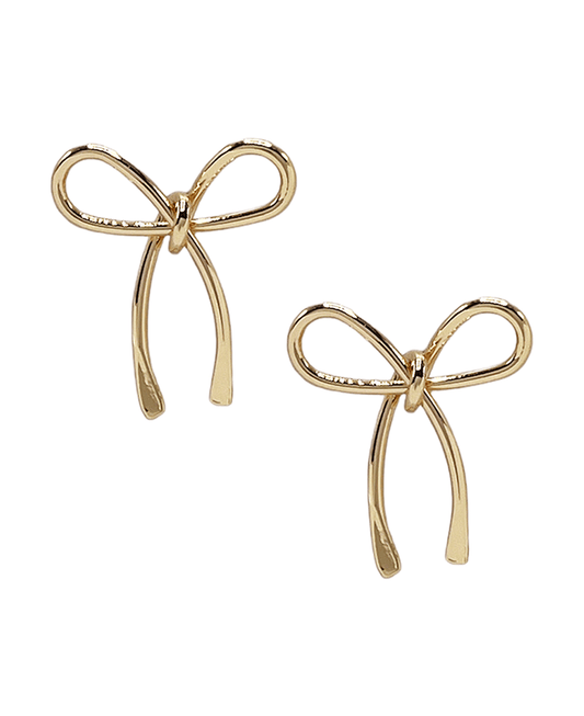 Ribbon Metal Earring
