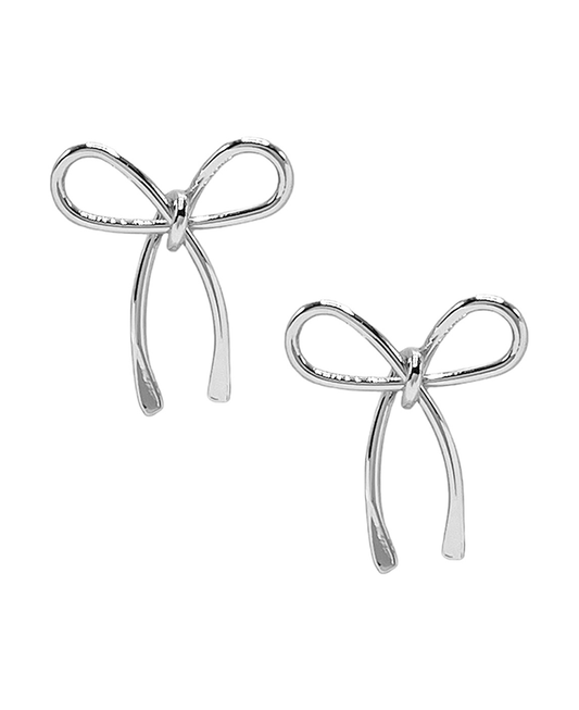 Ribbon Metal Earring