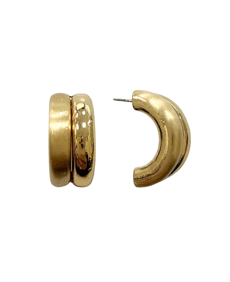Two Color Hoop Earring