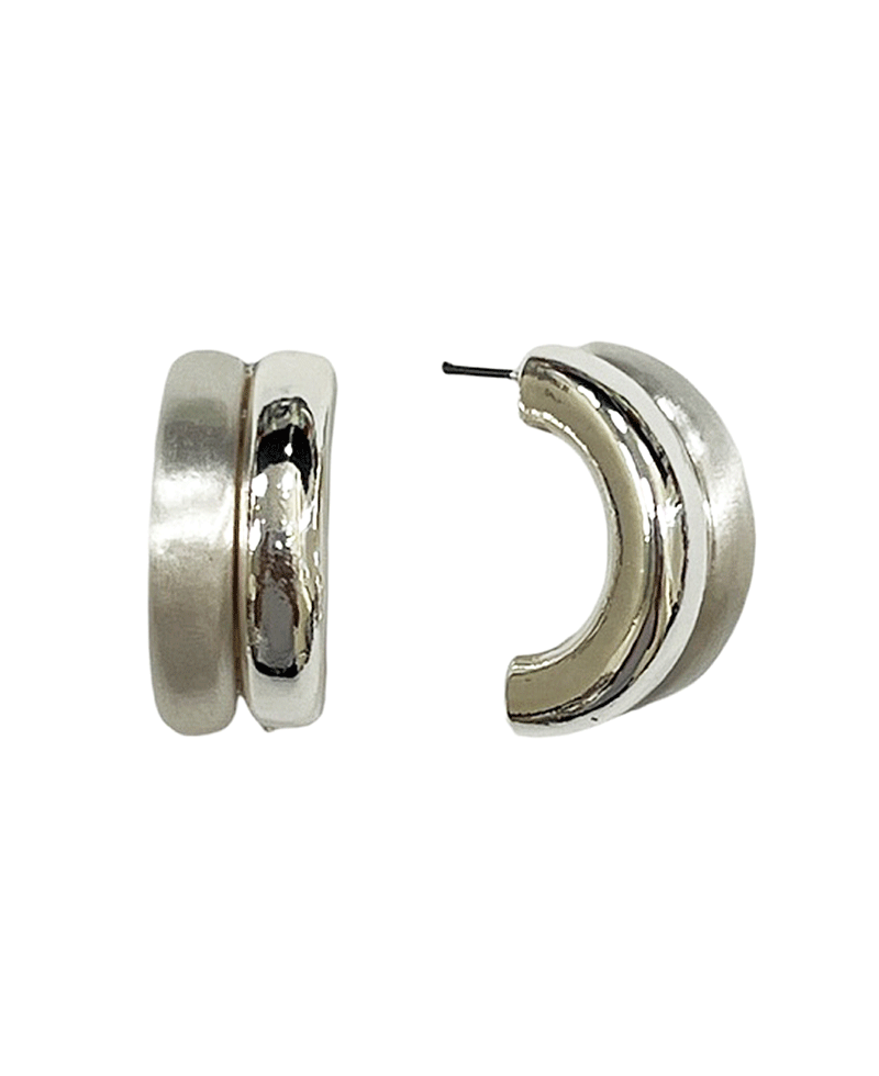 Two Color Hoop Earring