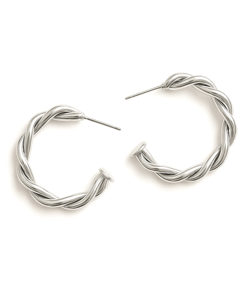 Twisted Hoop Earring