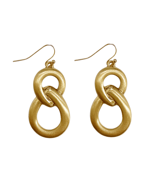 Interlocking Double Link Earring