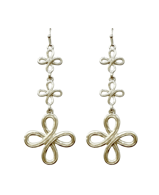 Multi Flower Shape Dangle Earring