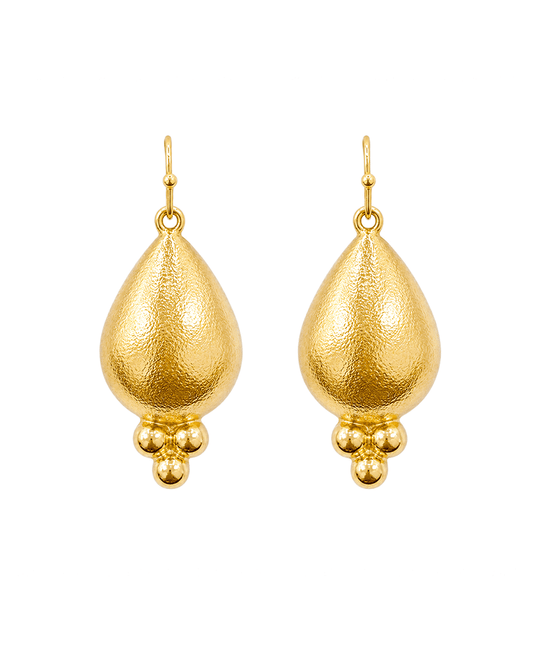 Sculpted Teardrop Dangle Earring