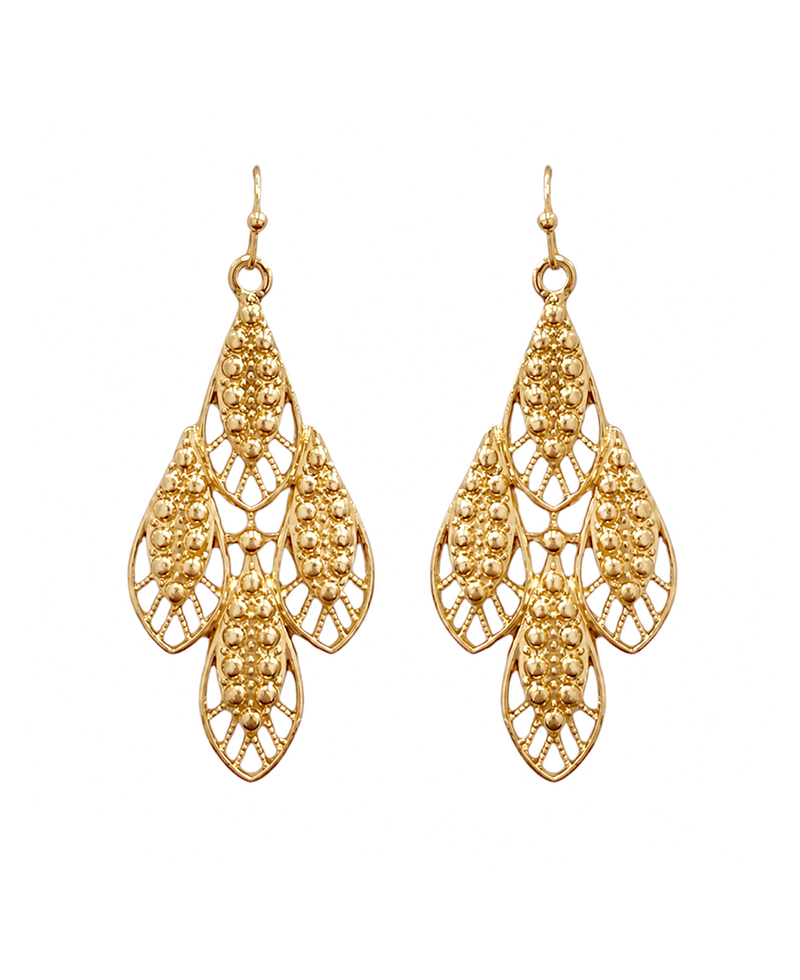 Filigree Teardrop Chandelier Earring