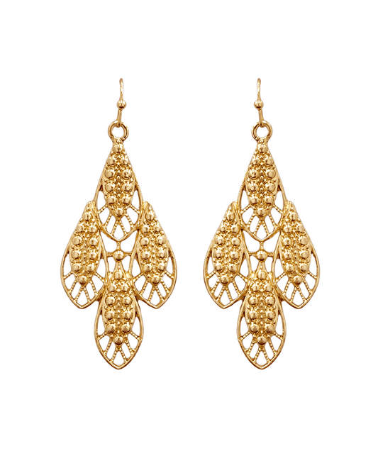 Filigree Teardrop Chandelier Earring