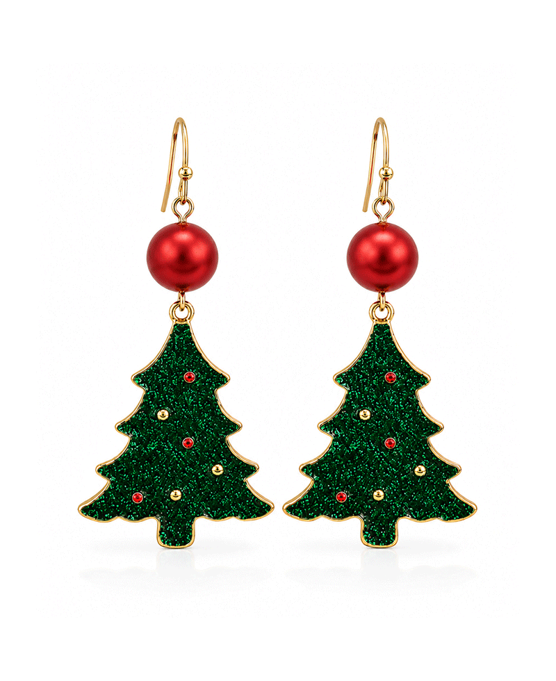 Christmas Tree Dangle Earring