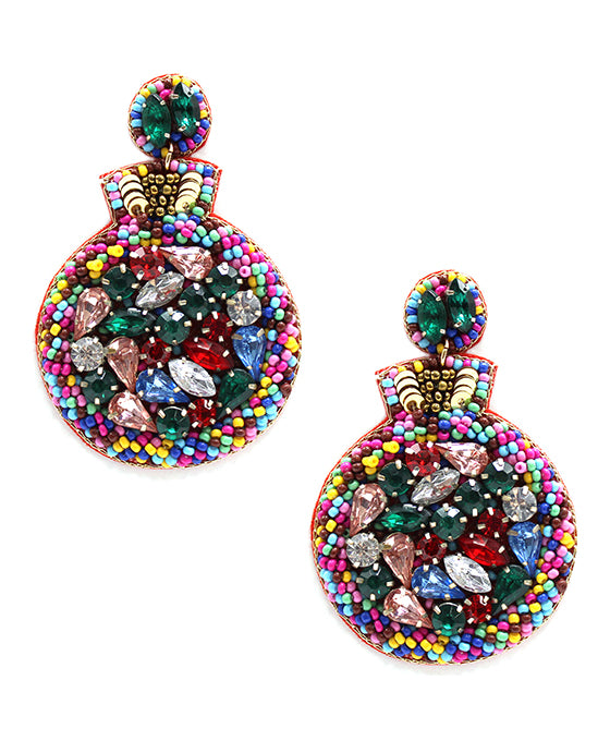 Multi Beaded Earring