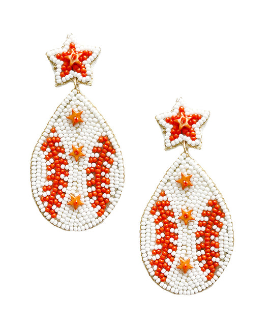 Baseball Seed Post Earring