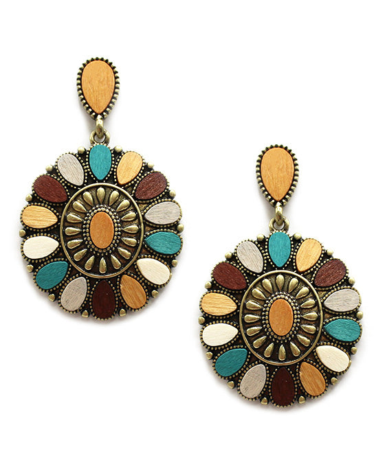 Round Shape Post Earring