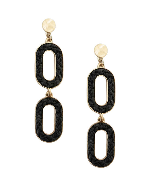 Oval Linked Post Earring
