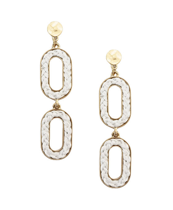 Oval Linked Post Earring