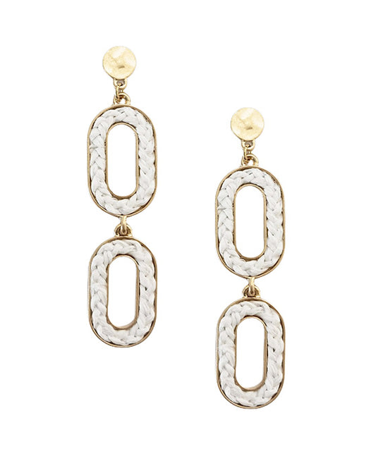 Oval Linked Post Earring