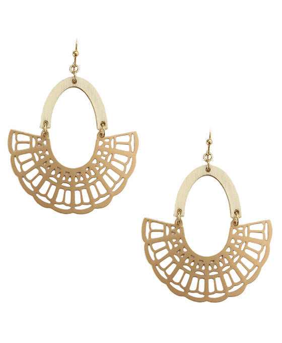 Geo Shape Casting Earring