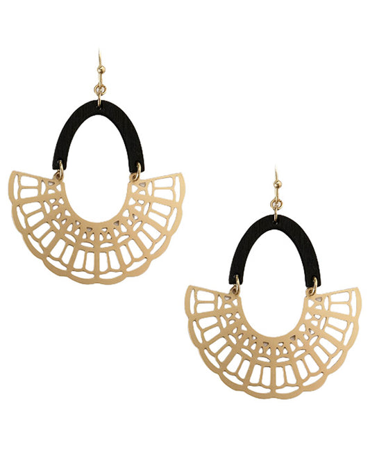 Geo Shape Casting Earring